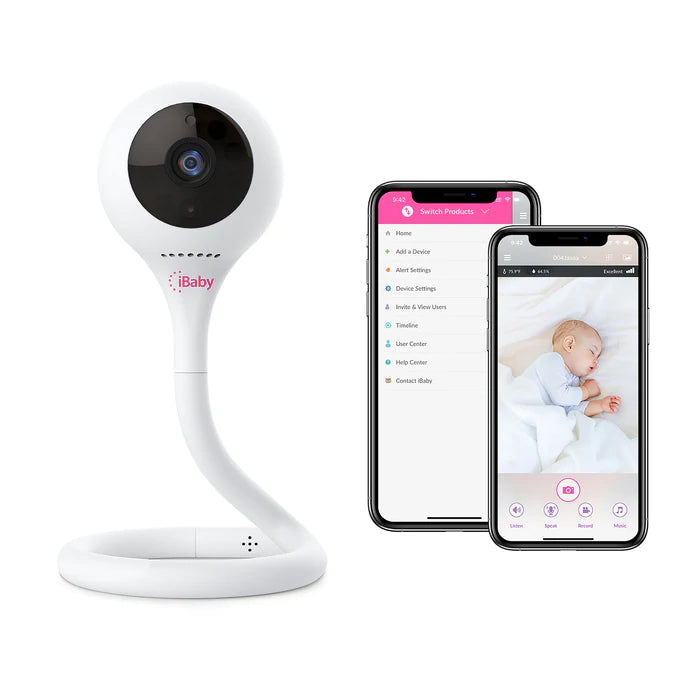 Photo d'un Babyphone avec vidéo pour surveiller un bébé pendant son sommeil