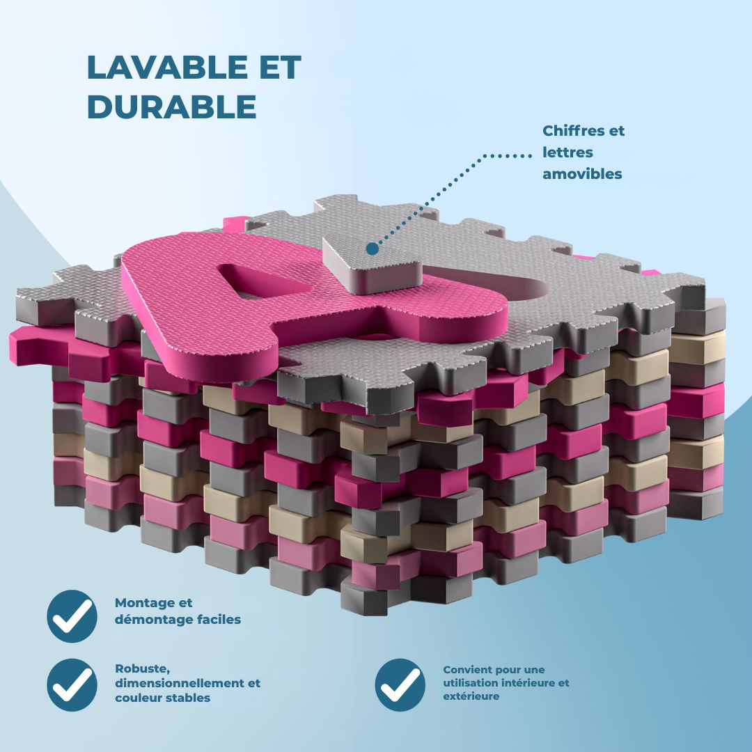 Tapis puzzle mousse 36 pièces
