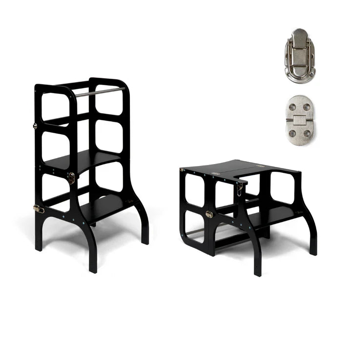 STEP’n’SIT • Tour d’apprentissage convertible 2-en-1 (tour + table)