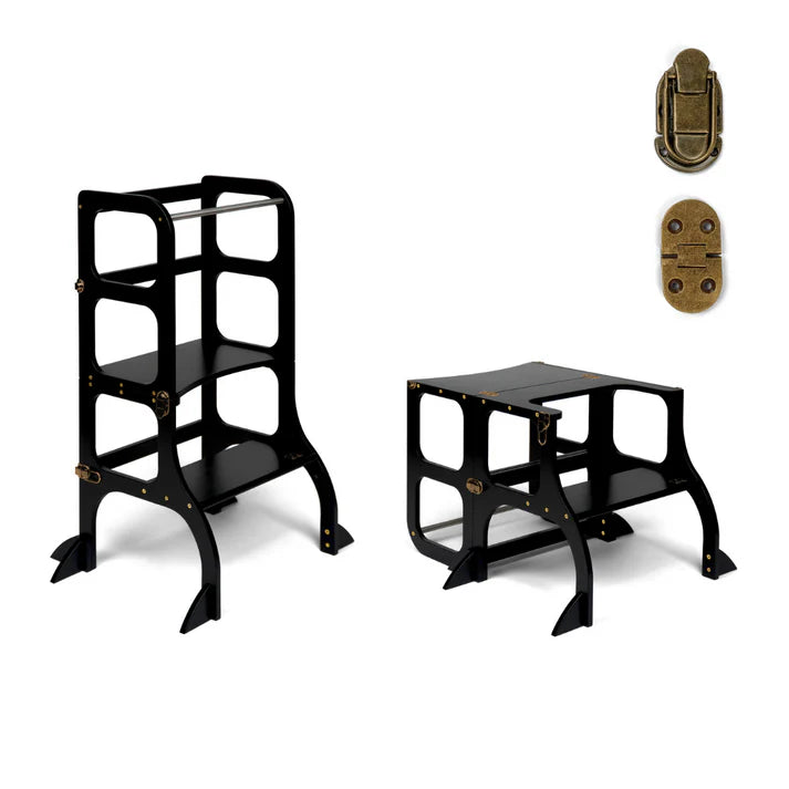 STEP’n’SIT • Tour d’apprentissage convertible 2-en-1 (tour + table)