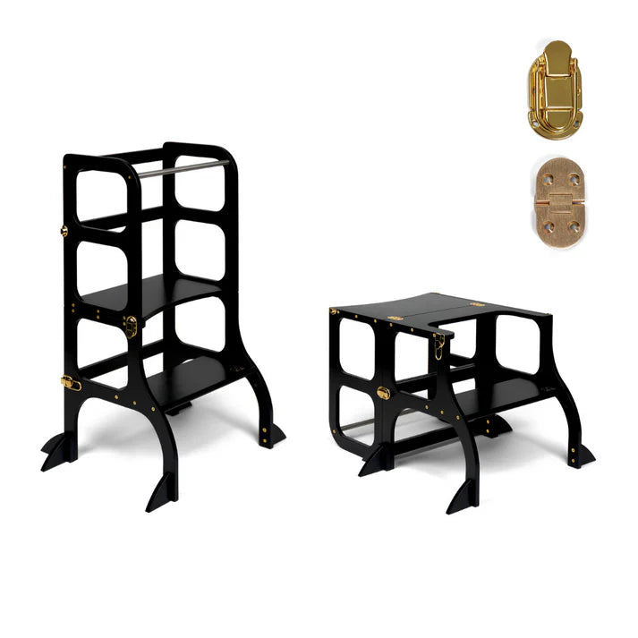 STEP’n’SIT • Tour d’apprentissage convertible 2-en-1 (tour + table)