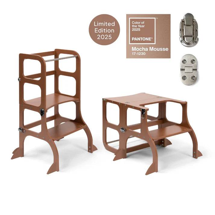 STEP’n’SIT • Tour d’apprentissage convertible 2-en-1 (tour + table)