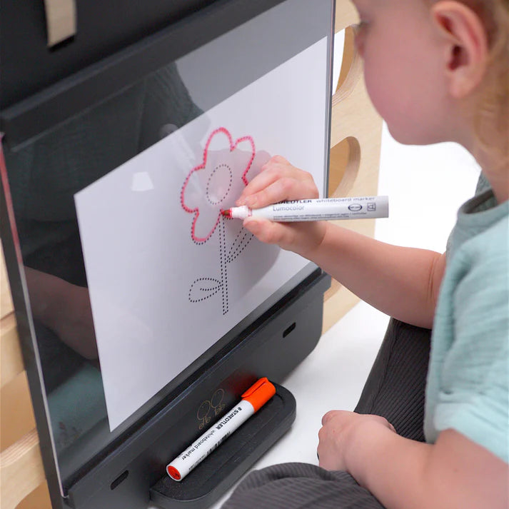 Tableau à double face avec marqueur