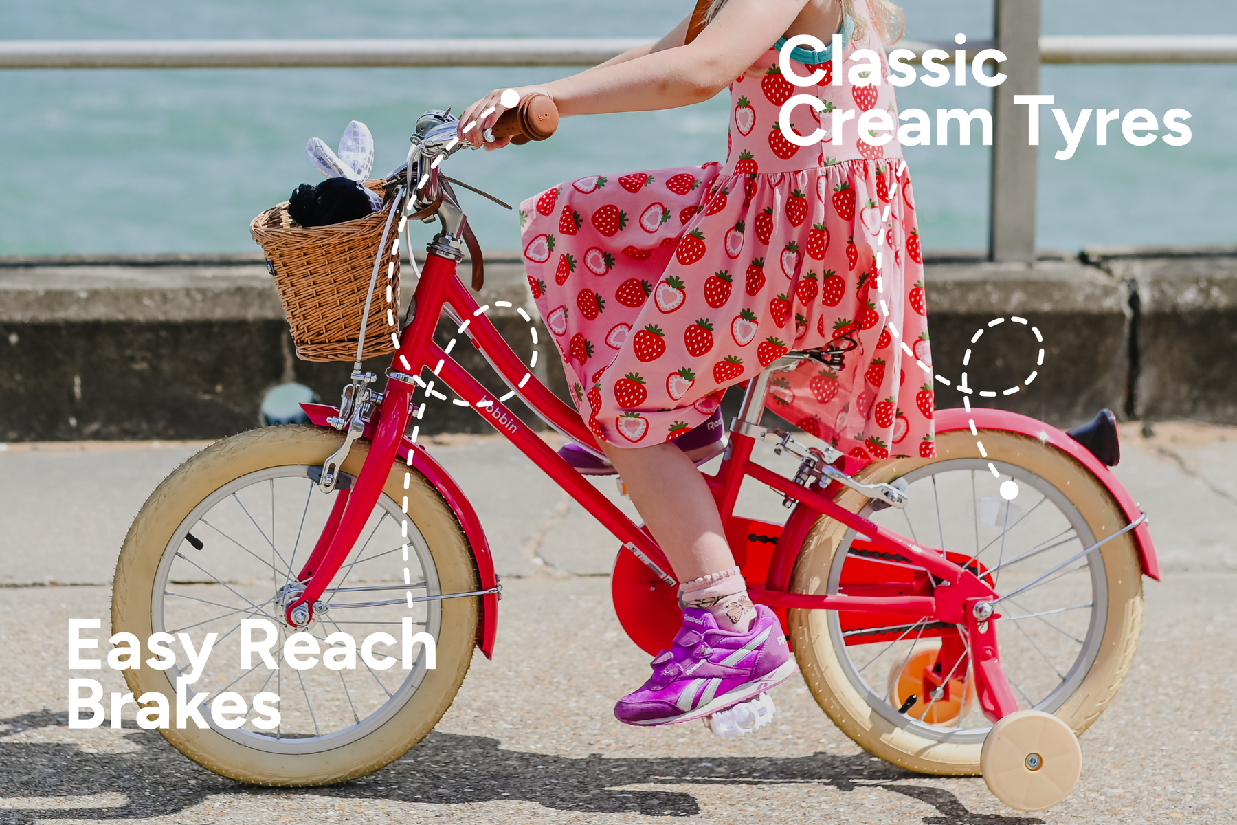 Vélo enfants d'apprentissage 4-6 ans 16" Gingersnap