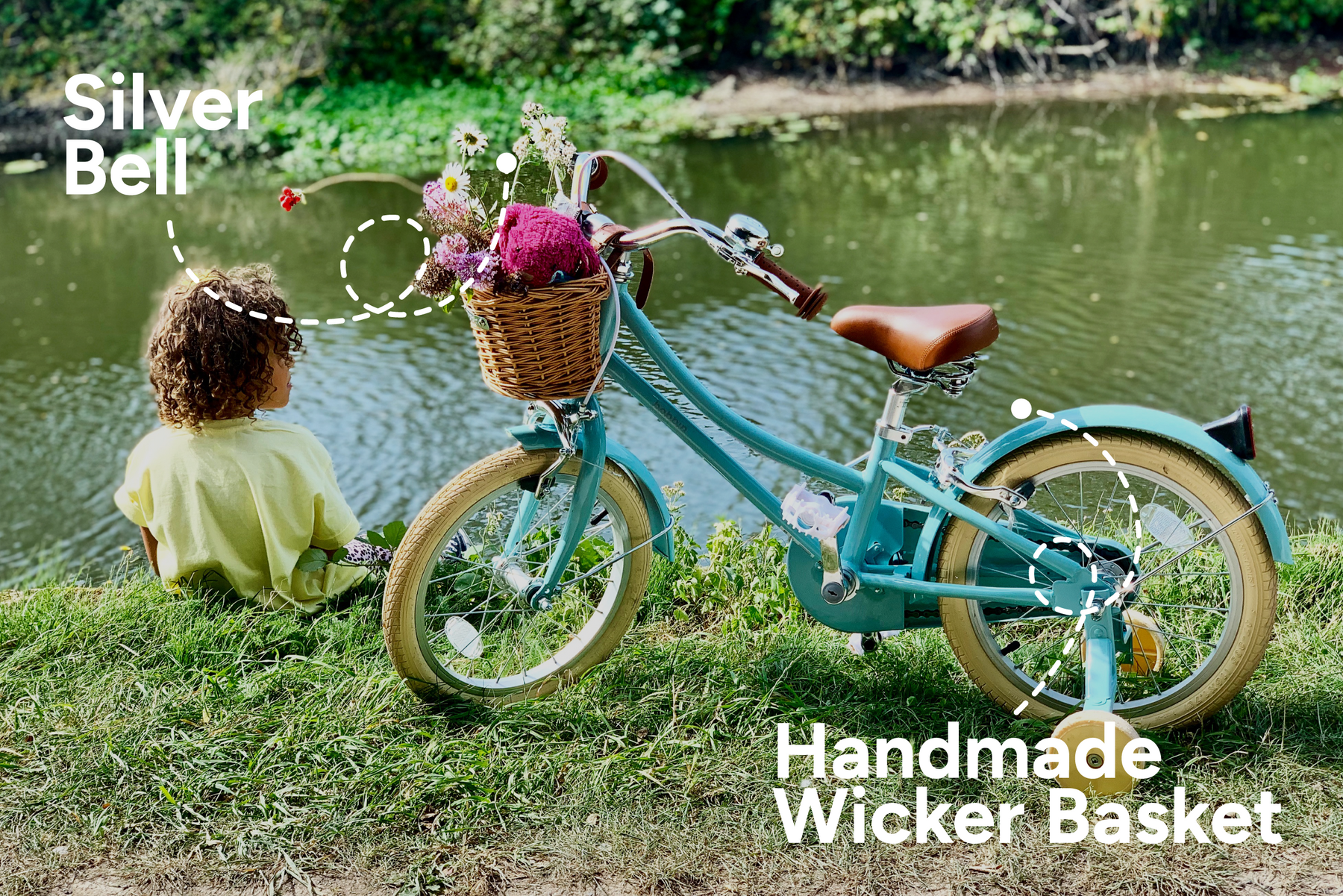 Vélo enfants d'apprentissage 4-6 ans 16" Gingersnap