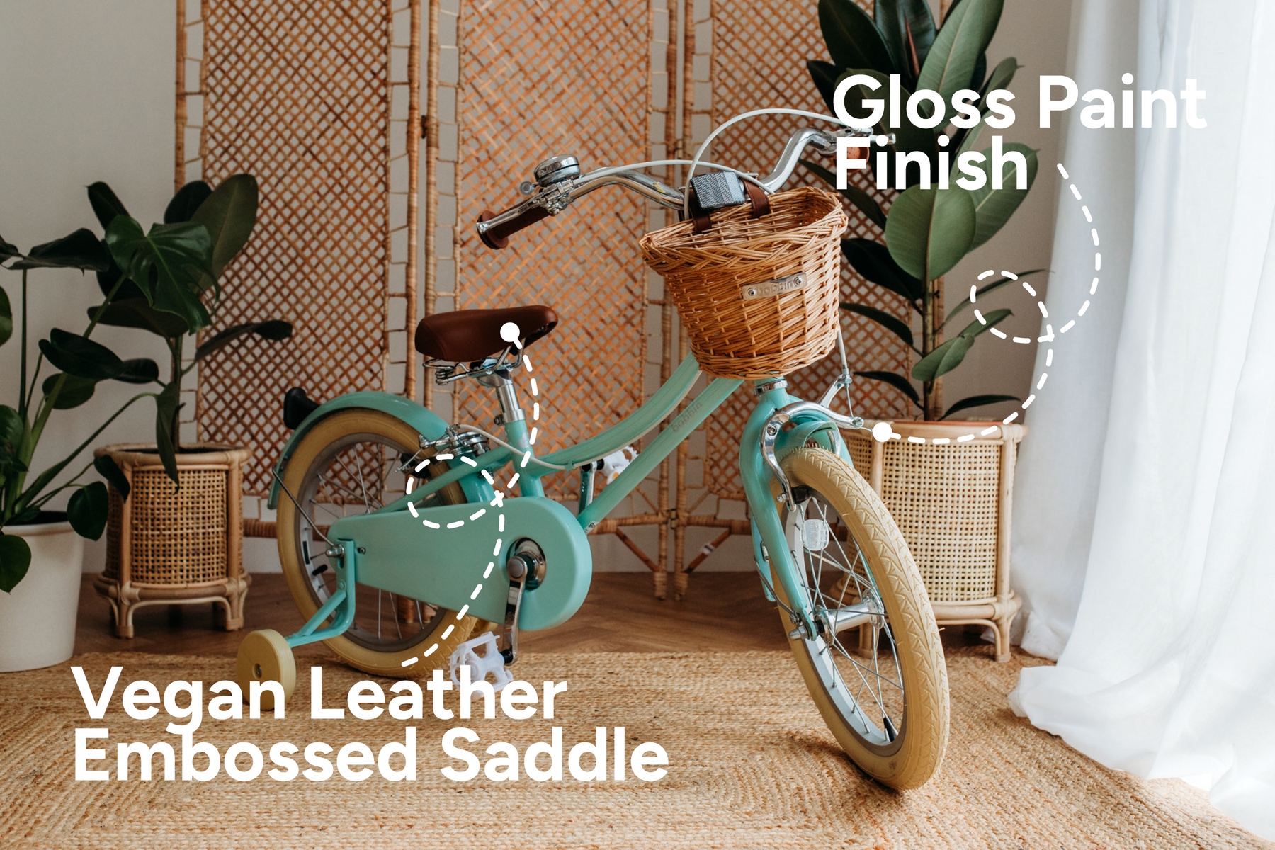 Vélo enfants d'apprentissage 4-6 ans 16" Gingersnap