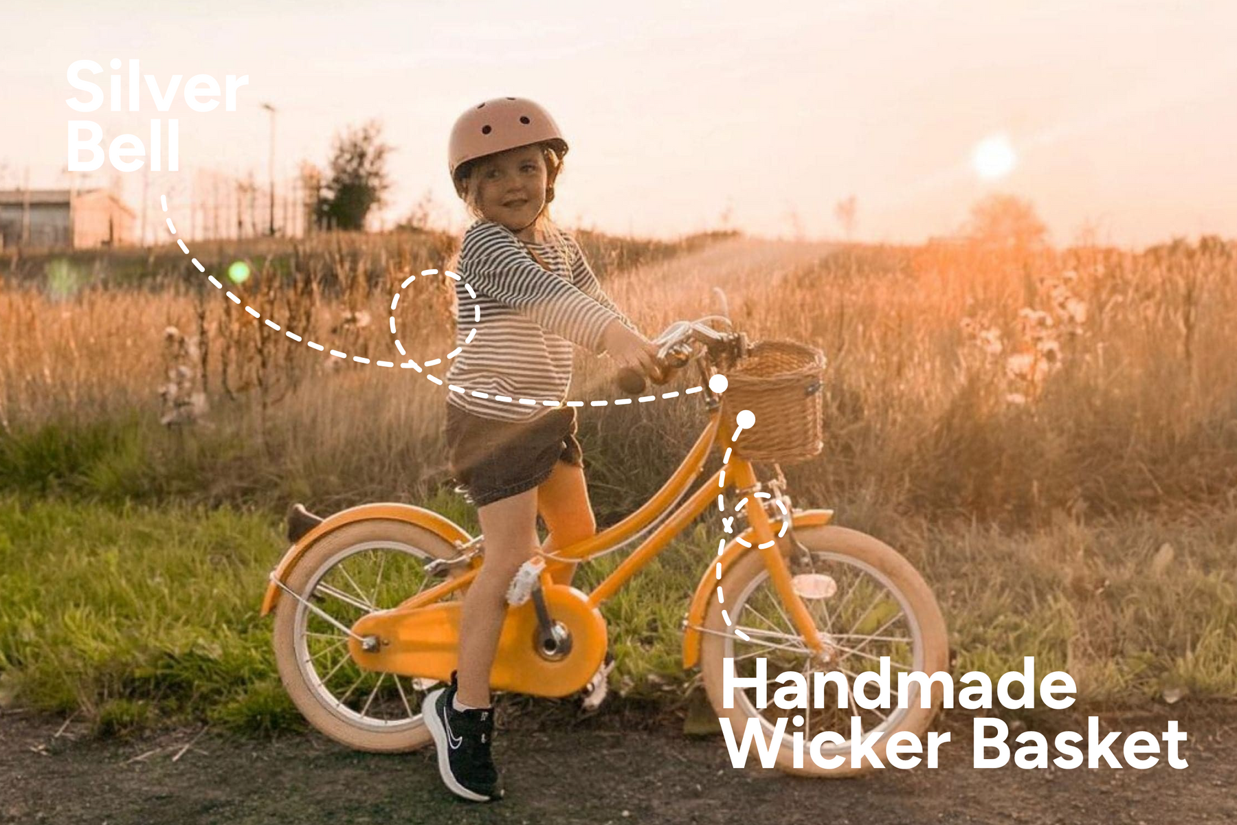 Vélo enfants d'apprentissage 4-6 ans 16" Gingersnap