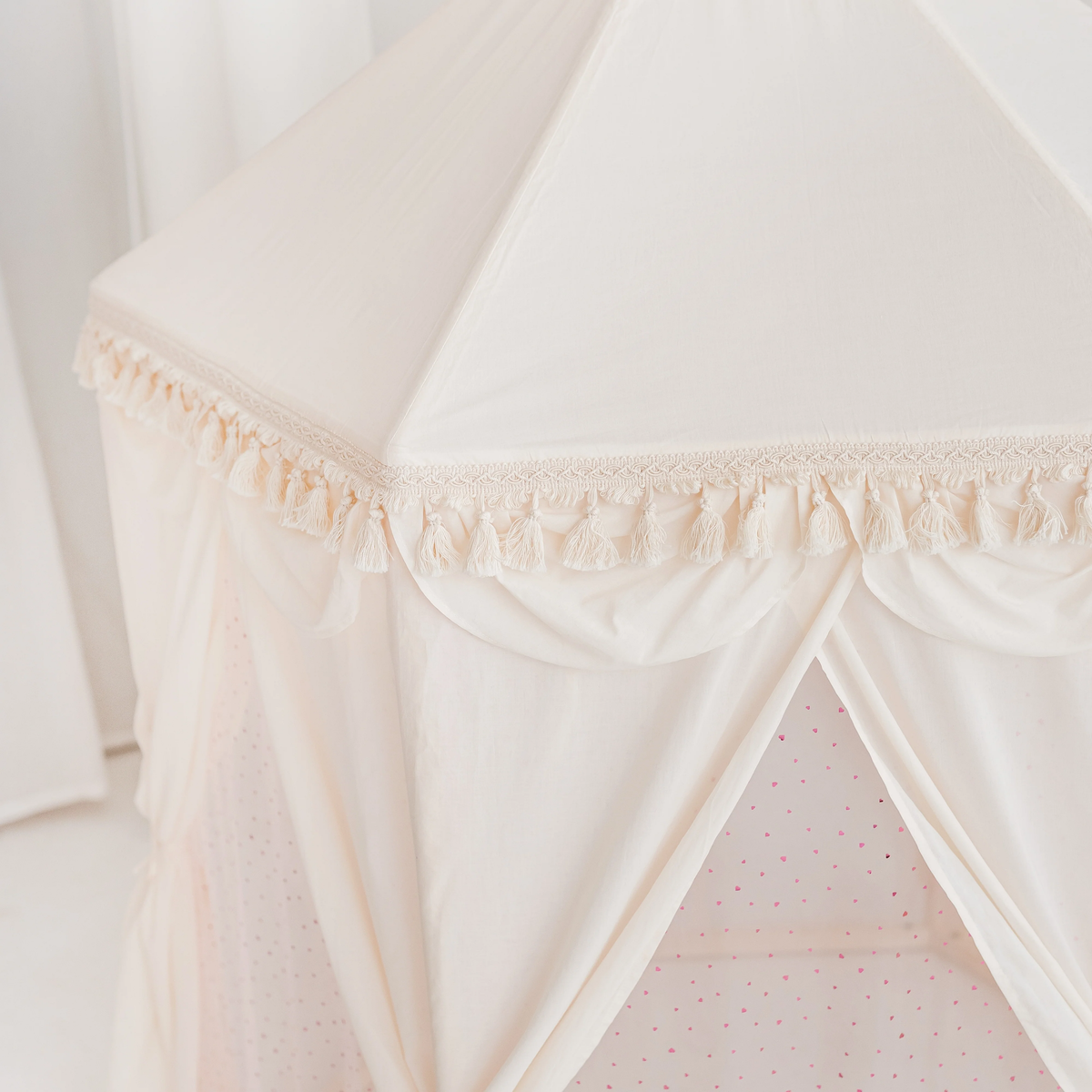 Tente d'intérieur Boho en forme de pavillon