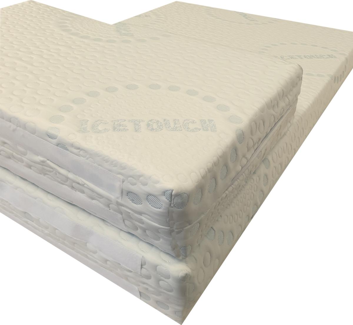 Matelas évolutif 90 x 140 x 15 cm « tissu ice touch » + extension 90 x 50 x 15 cm