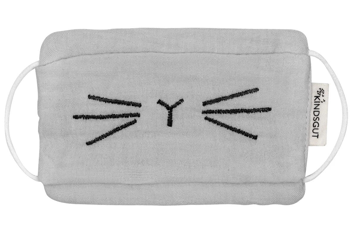 Masque bucco-nasal petit chat pour enfants Kindsgut - Compressed Skin Care Mask Sheets par Kindsgut