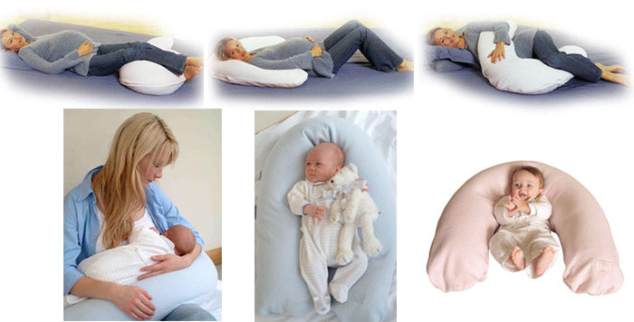 Coussin maternité femme enceinte et par son enfant après l'accouchement 