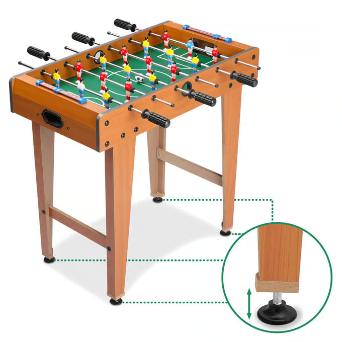 Mini baby-foot pour enfants hauteur 62 cm avec 18 mini-joueurs