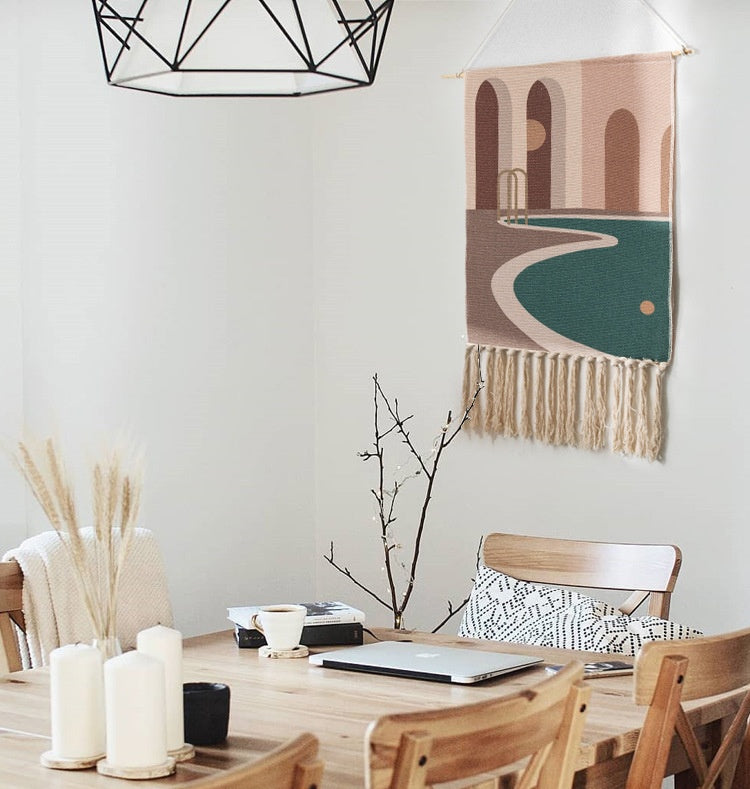 Tapis Mural Tissé à la Main