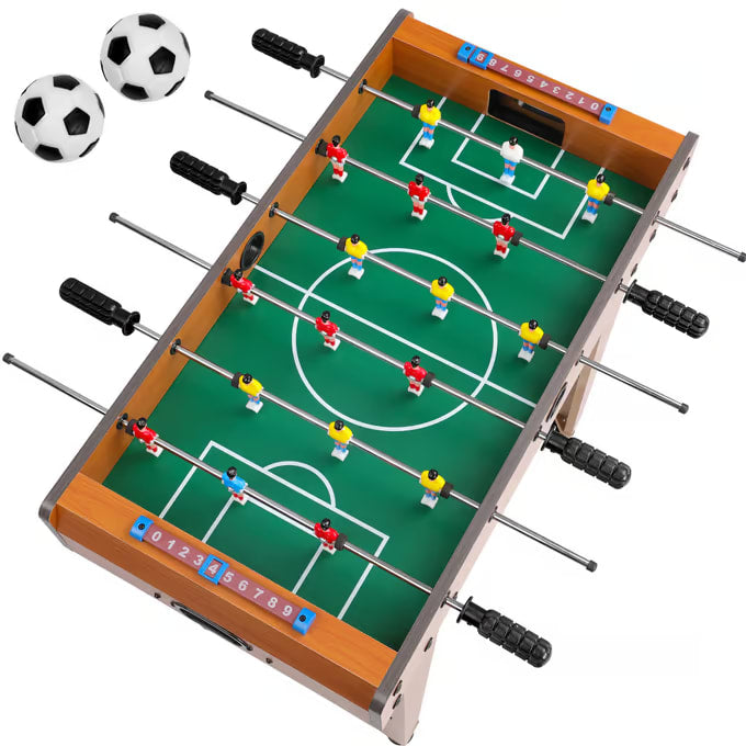 Mini baby-foot pour enfants hauteur 62 cm avec 18 mini-joueurs