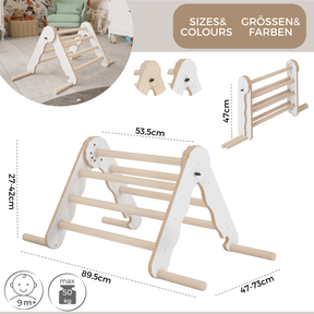 Triangle de Pikler bois - jouet de motricité intérieur enfant MAMOI