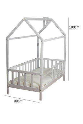 Lit cabane enfant en bois 80x160