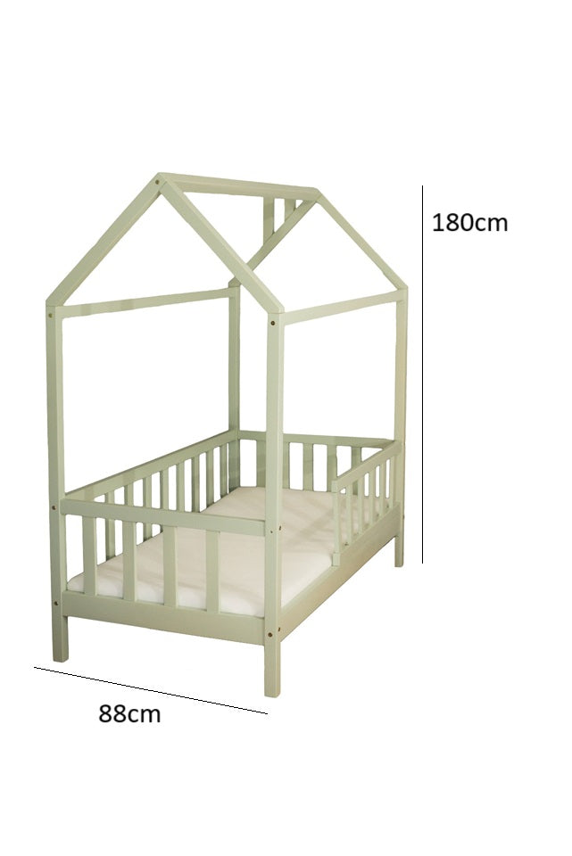 Lit cabane enfant en bois 80x160