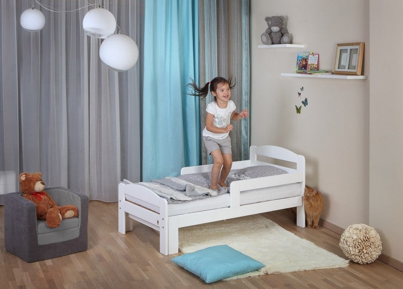 Lit évolutif pour enfant YappyGrow 140x70 vers 190x70cm blanc