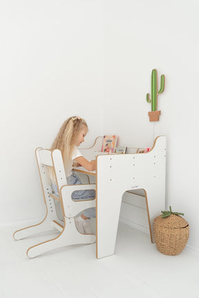 Bureau et Chaise Réglables pour Enfant