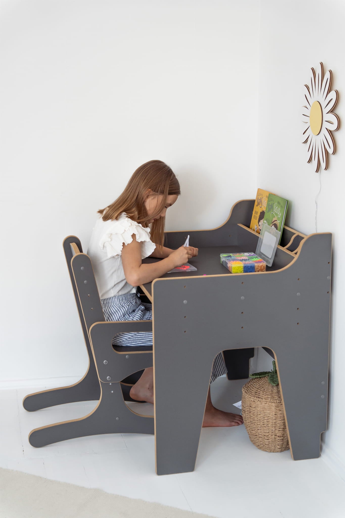 Bureau et Chaise Réglables pour Enfant