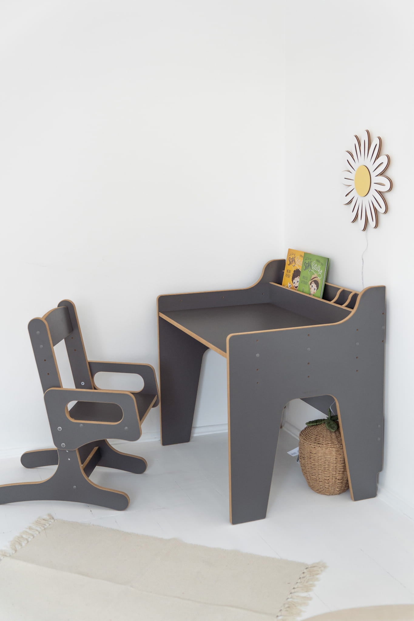 Bureau et Chaise Réglables pour Enfant