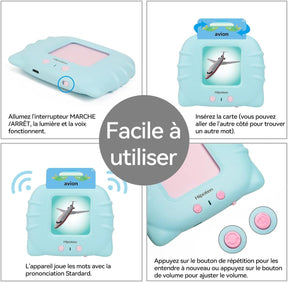 Cartes éducatives pour enfants de 1 à 6 ans 112 carte et 224 mots