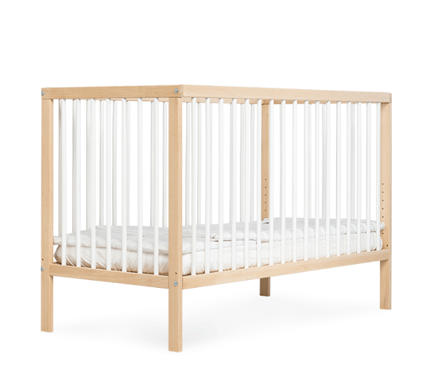 Mini Lit Bébé à barreaux 60x120cm sommier réglable