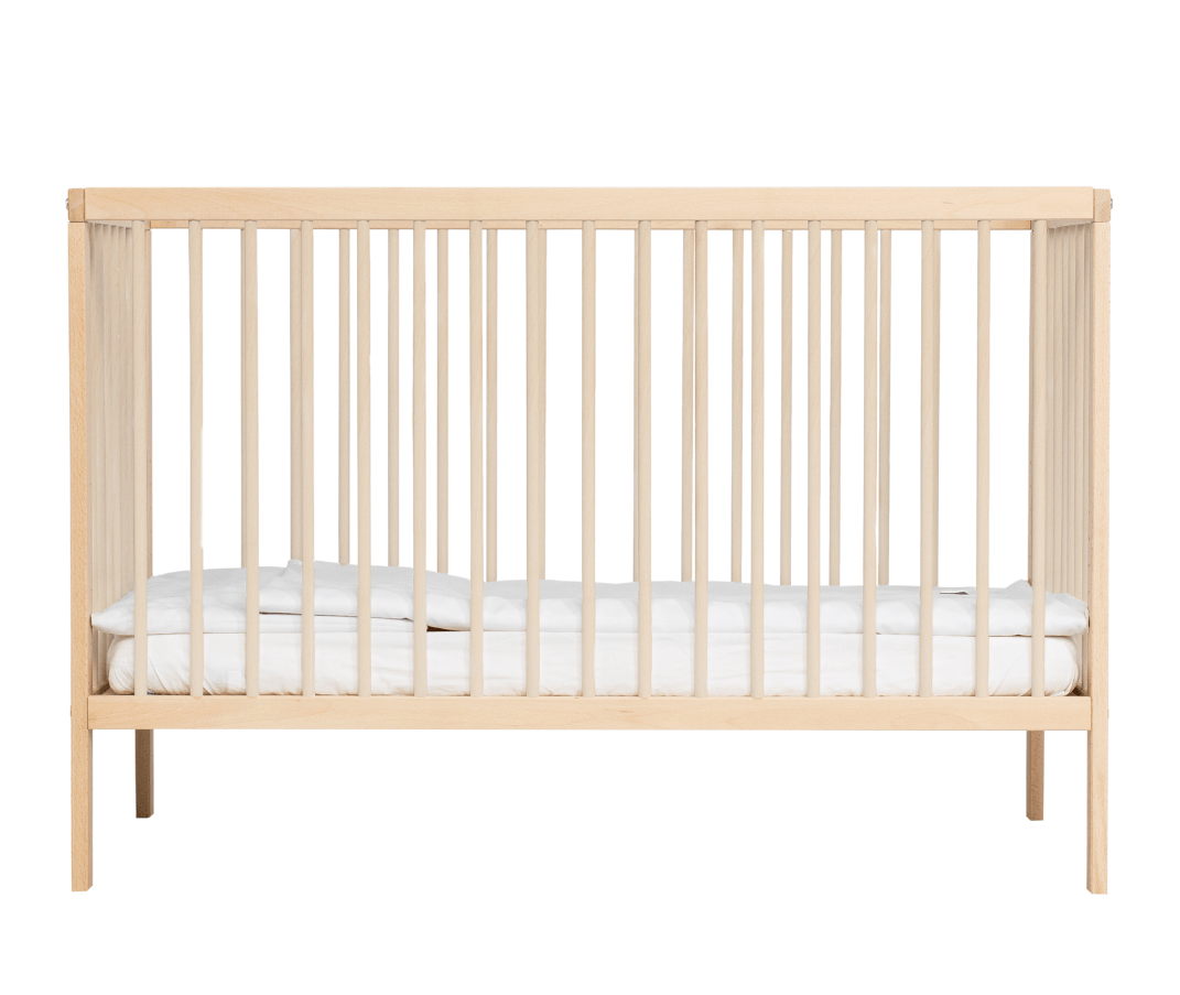 Mini Lit Bébé à barreaux 60x120cm sommier réglable