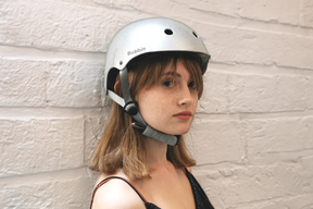 Casque de vélo enfant Disco Argenté