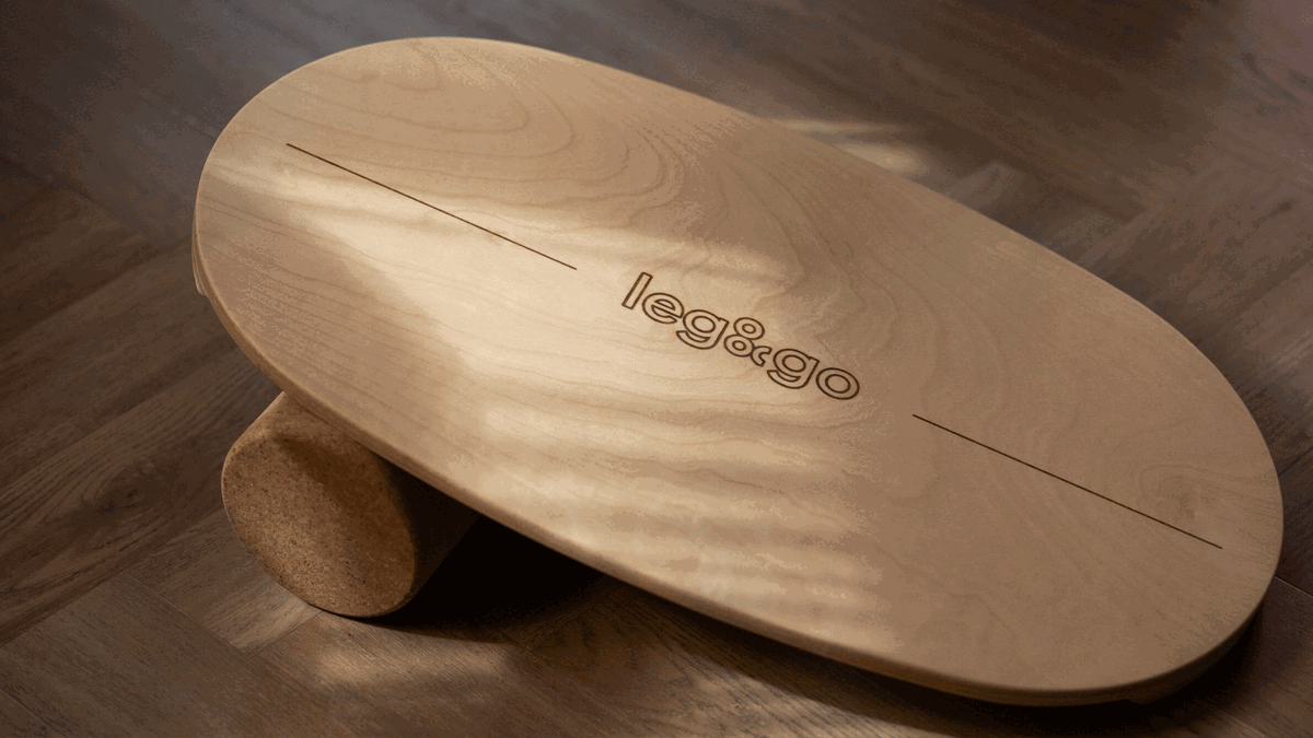 Planche d'Équilibre avec Rouleau en Liège