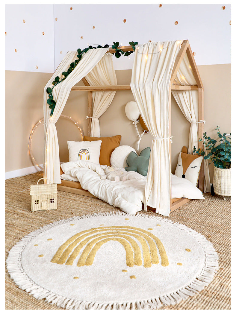 Tapis Enfant Arc-en-Ciel Style Bohème