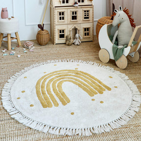 Tapis Enfant Arc-en-Ciel Style Bohème