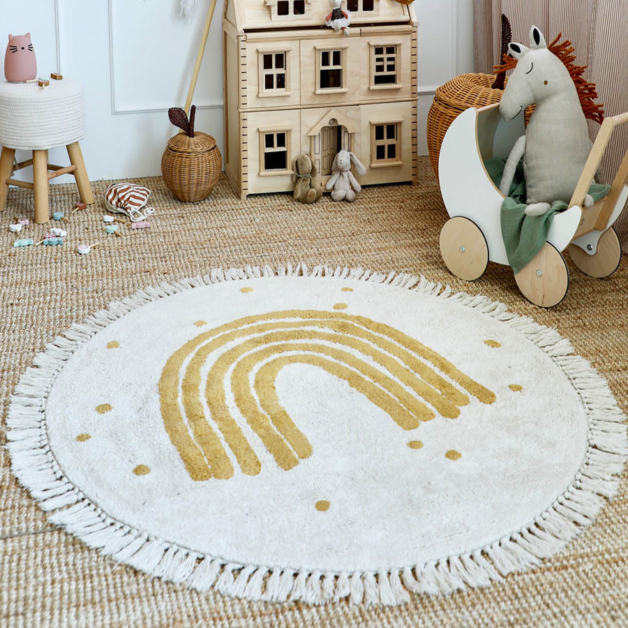 Tapis Enfant Arc-en-Ciel Style Bohème