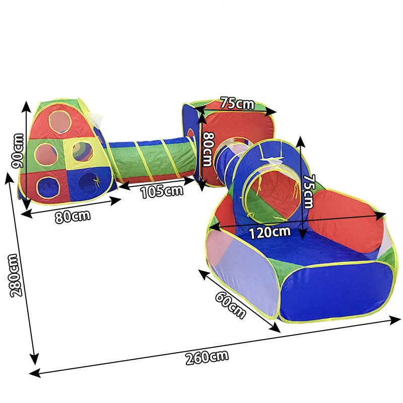 Tente Tunnel Enfant, Tunelle Pliable Motricité (sans balles)