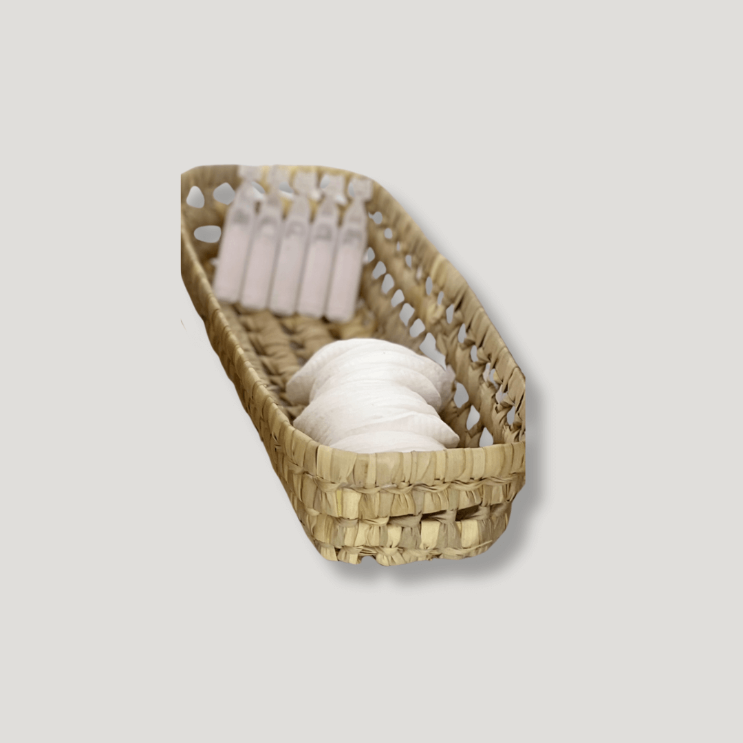 Panières de rangement en feuilles de palmier tressées Emma - Baskets par Babykare