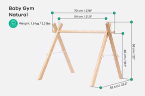 Arche d'éveil en bois pour bébé