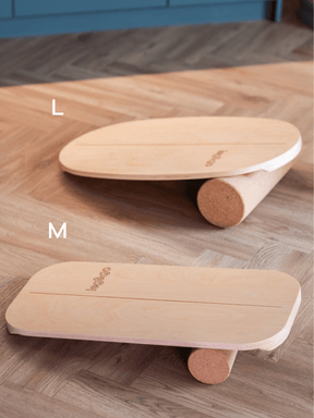 Planche d'Équilibre avec Rouleau en Liège