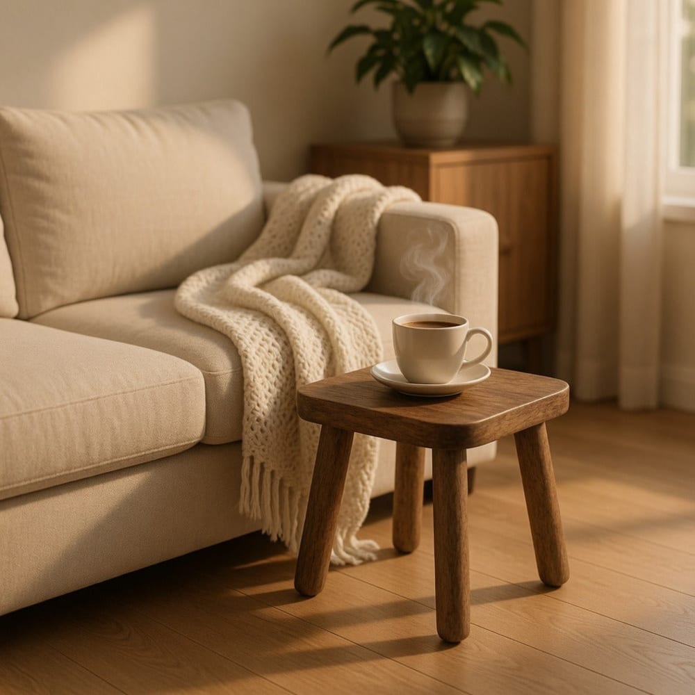 Tabouret en Bois Massif
