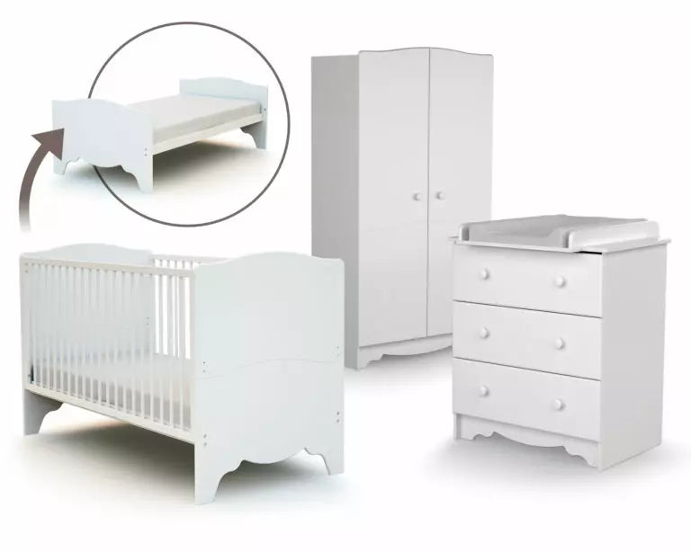 Grande Chambre avec lit bébé évolutif Marelle AT4 - Baby & Toddler Furniture par AT4