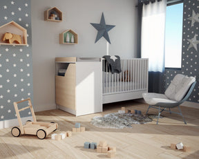 Chambre Évolutive avec lit 2 âges Décor Bouleau Carnaval AT4 - Baby & Toddler Furniture par AT4