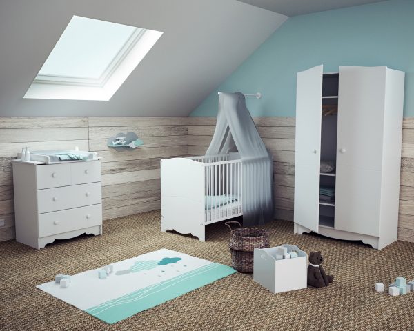Lit Bébé 60x120cm Marelle AT4 - Cribs & Toddler Beds par AT4