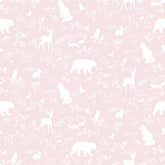 Papier peint animaux de la forêt rose Pastelowe Love - Wallpapers par Pastelowe Love